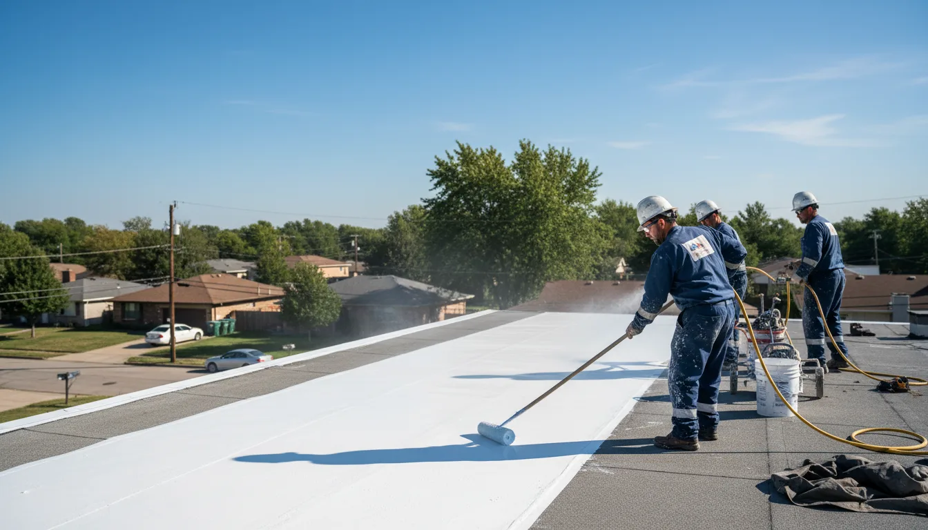 Commercial roof coating in Loogootee, IN near me